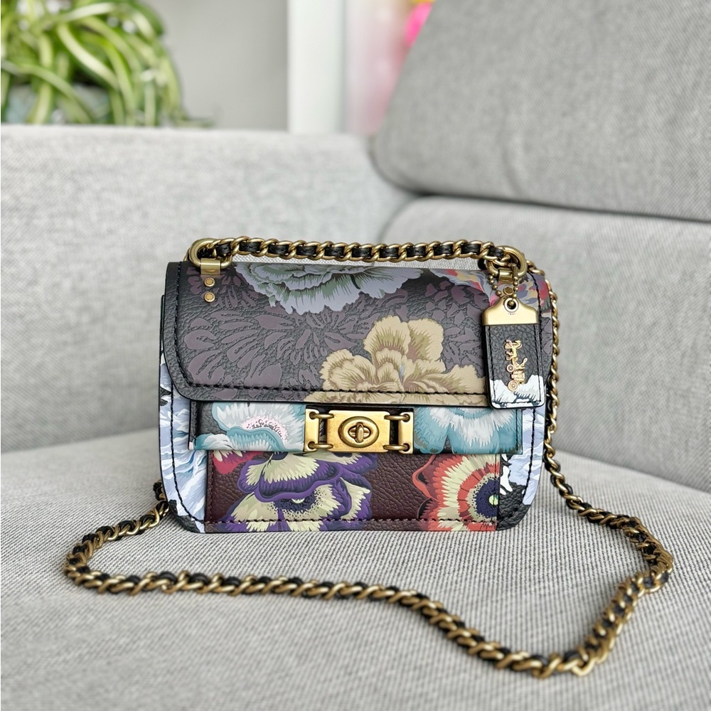 RARE - HARD TO FIND Coach Troupe Crossbody With KAFFE FASSETT Print NWOT